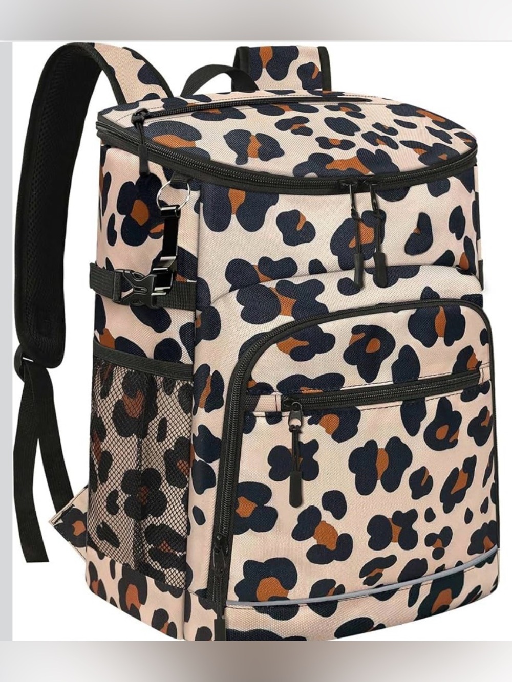 Leopard Print Cooler Backpack